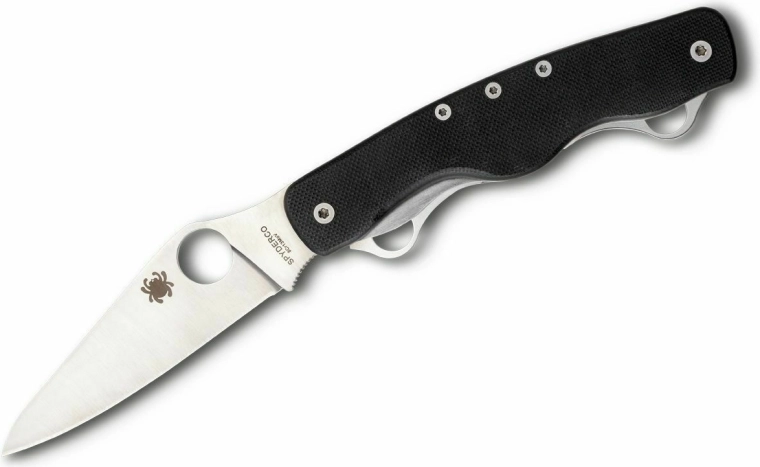 Vreckový nôž Spyderco ClipiTool Standard G10, 8,9 cm, čierny, 2 prídavné čepele