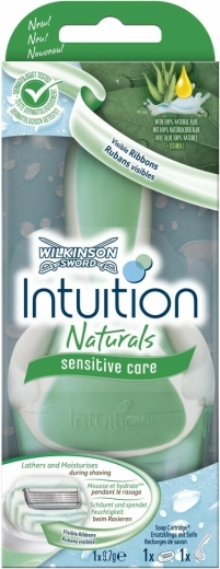 Dámsky holiaci strojček Wilkinson Intuition Naturals Sensitive Care + 1 hlavica