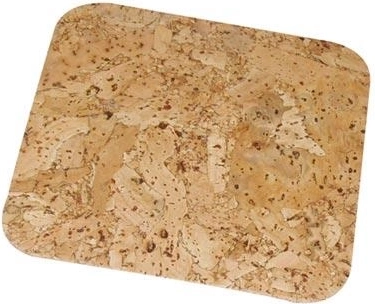 Korkové štvorcové prestieranie 10 cm (6 ks)