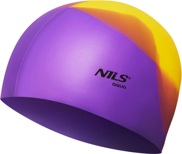 Silikónová plavecká čiapka NILS Aqua multicolor
