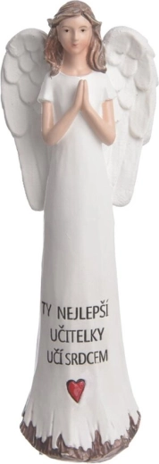 Keramický anjel pre učiteľku 19 cm