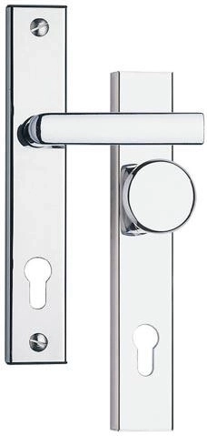 Bezpečnostné kovanie 802, rozteč 90 mm, saténový chróm / saténový TiN, nerez