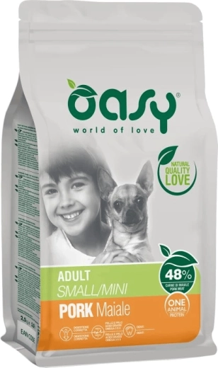 Oasy One Animal Protein Adult Small/Mini bravčové 2,5 kg