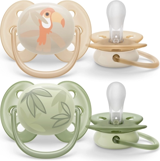 Philips Avent cumlík Ultrasoft Premium zvieratko 0–6 m, 2 ks