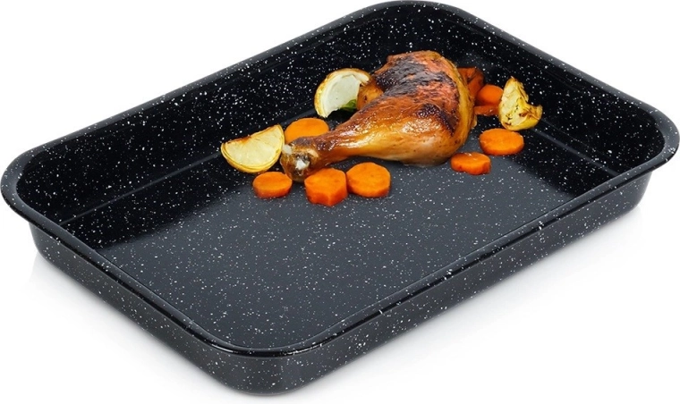 Smaltovaný obdĺžnikový pekáč 34 × 24 cm, 2,5 l