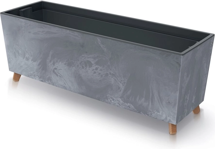 Truhlík URBI CASE betónový efekt 77 cm, marengo