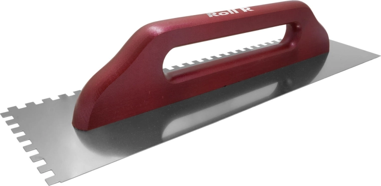 Nerezové hladidlo so zubmi 8 mm, 480 × 130 mm