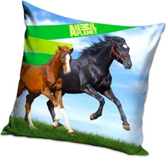 Obliečka na vankúš Animal Planet kone 40 × 40 cm