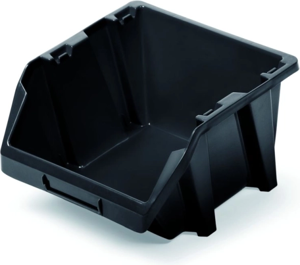 Plastový úložný box Bineer Short 92 × 77 × 60 mm, čierny