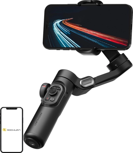 AOCHUAN Smart XE 3-osový stabilizátor na smartfón čierny
