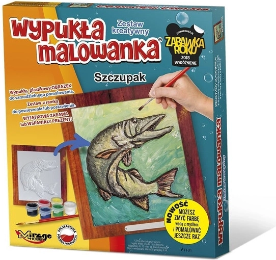Vypuklá maľovanka – šťuka