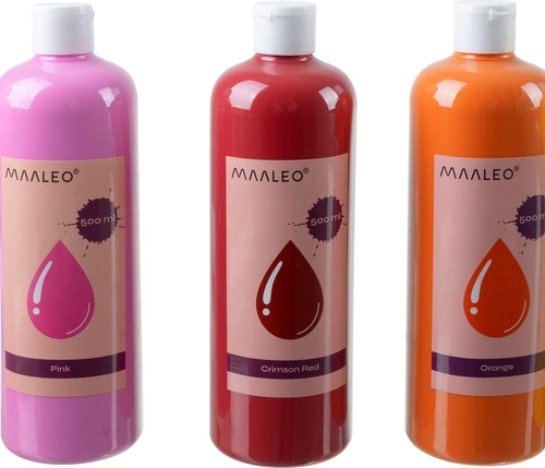 18 sýtych farieb v objeme 500 ml