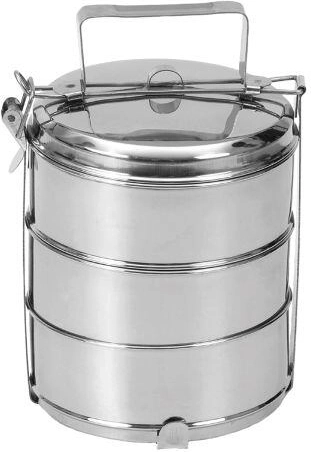 Nerezový obedár 16 cm, 3-dielny so sponovým uzáverom