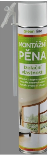 Montážna pena 750 ml trubičková GREEN LINE