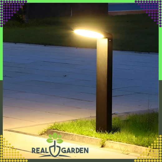 Záhradný LED stĺpik 60 cm 18 W – moderná vonkajšia stojaca lampa, okrúhla