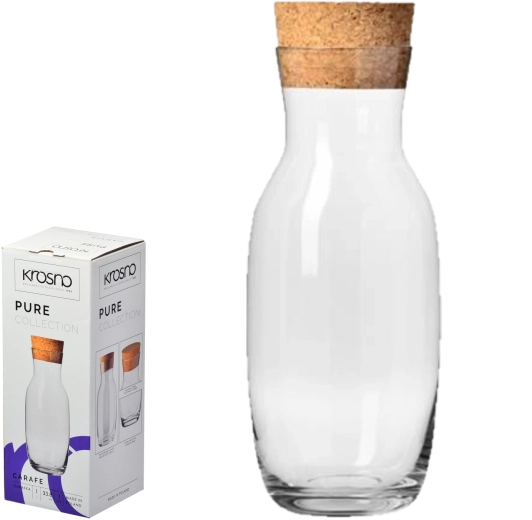 Karafa s prírodným korkom Pure 1 l Krosno