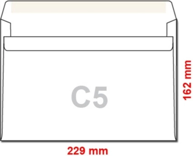 Samolepiace poštové obálky C5 50 ks
