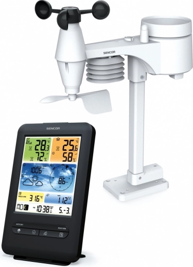 Profesionálna meteostanica s WiFi senzorom 5v1