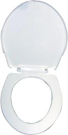 WC sedadlo krátke z plastu – biela