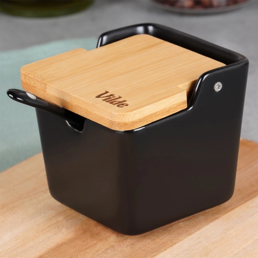 Výklopné bambusové viečko pre rýchly prístup