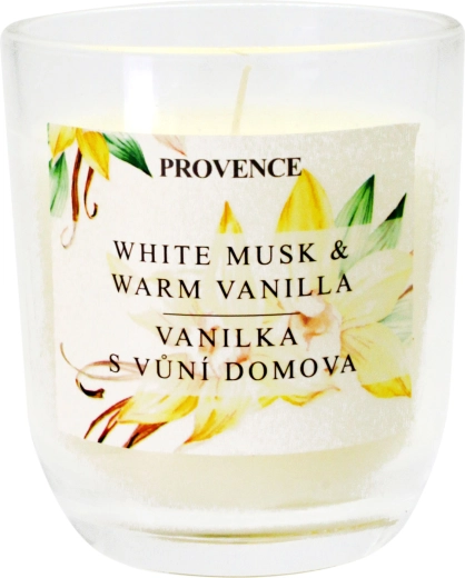 Vonná sviečka v skle Provence vanilka - 1 kus