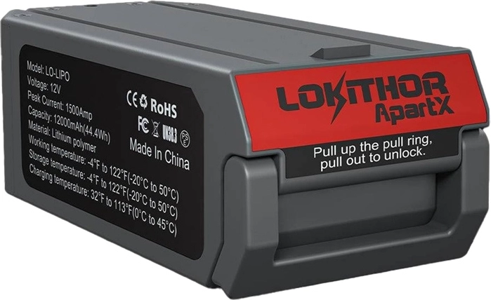 Lokithor LO-LIPO LiPo batéria 12 V 12 000 mAh (1500 A) pre ApartX