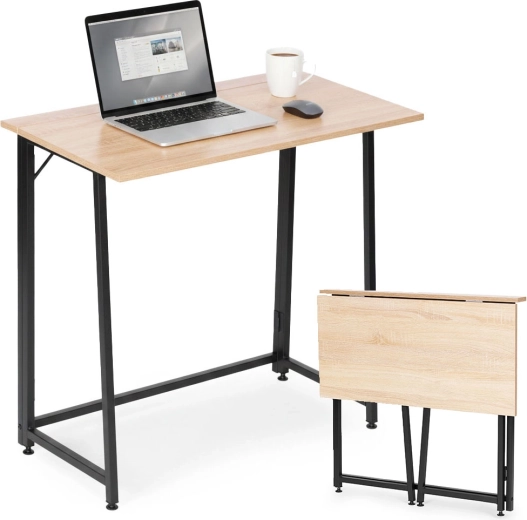 Skladací písací stôl 80 × 45 cm v loft štýle MODERNHOME
