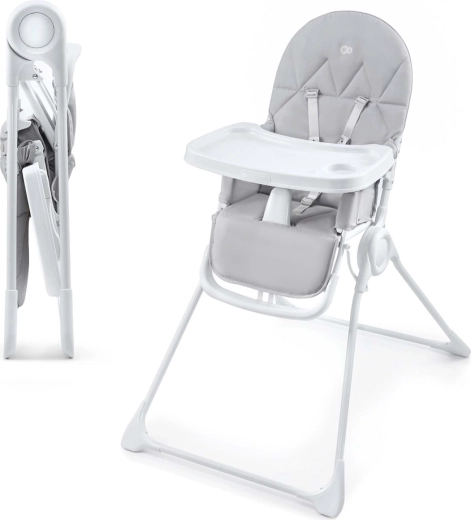 Jedálenská stolička Kinderkraft Binci light grey
