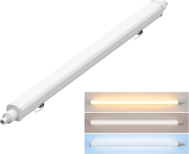 Solight prachotesné LED svietidlo IP65 s voliteľnou chromatickosťou 36 W, 127 cm