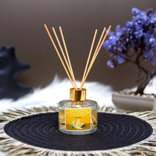 Aromatický difuzér s vonnými tyčinkami vanilka 100 ml