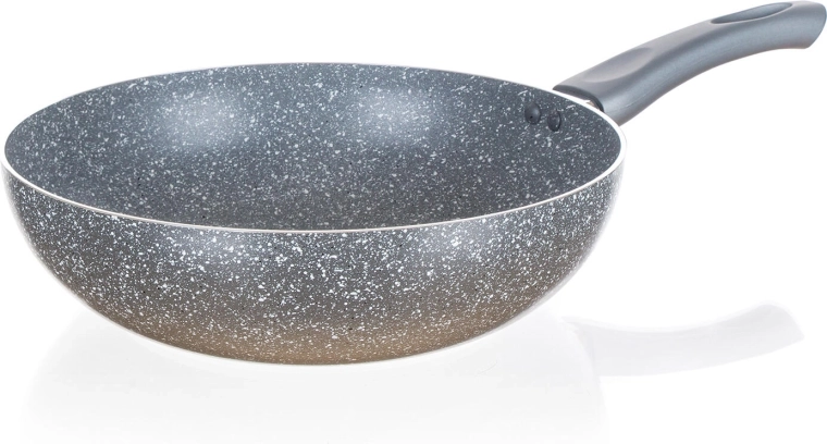 Wok panvica 28 cm s nepriľnavým povrchom CUISINO Granite Grey