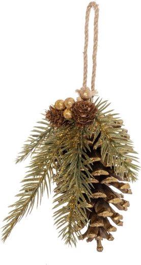 Závesná dekorácia šiška z plastu 16 cm
