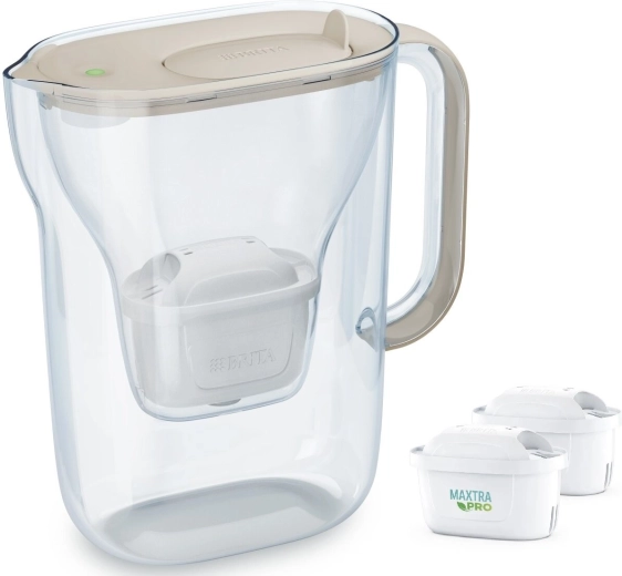 Filtračná kanvica Style Essential 2,4 l, piesková + 2 filtračné vložky