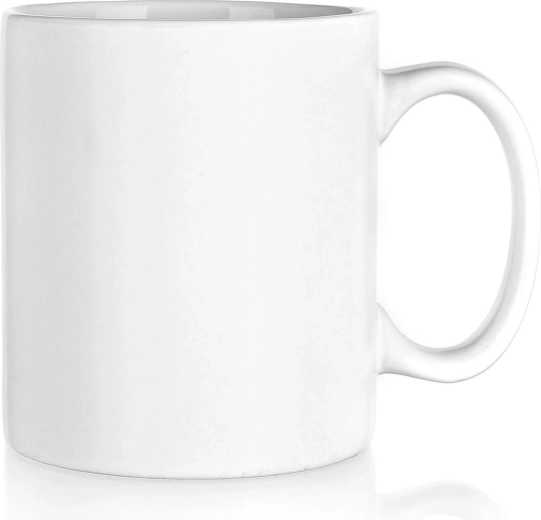 Keramický hrnček 350 ml matný biely