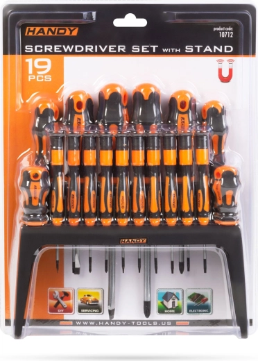 Súprava 19 skrutkovačov Handy so stojanom