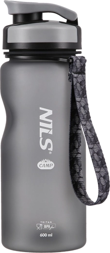 Tritánová fľaša na pitie NILS CAMP 600 ml čierna