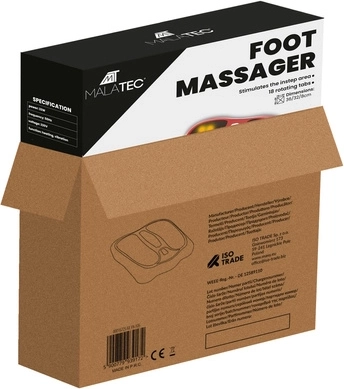 18 rotačných masážnych uzlov pre celú plosku