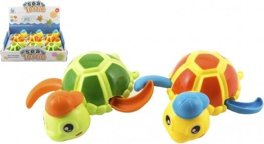 Plávajúca naťahovacia korytnačka do vody, plastová hračka 12 cm
