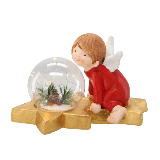 Čarovná LED guľa s prírodnou aranžou