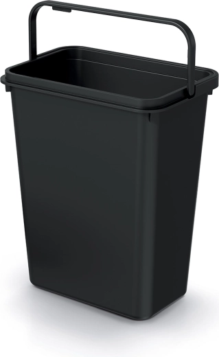 Odpadkový kôš Systema Basic 10 l z recyklovaného plastu, čierny