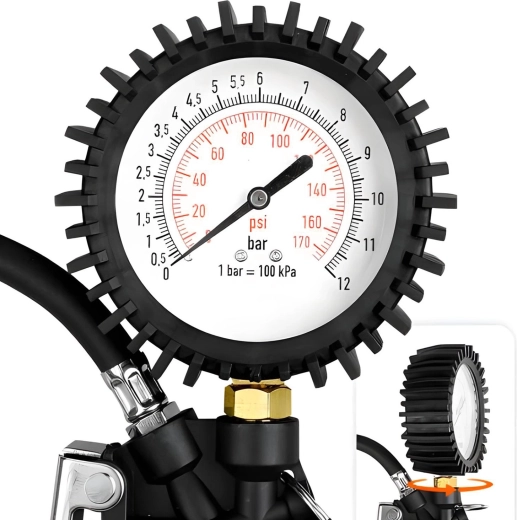 Veľký a prehľadný manometer
