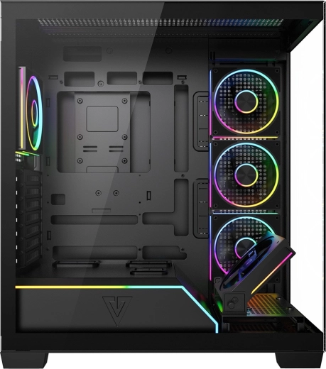 Päť ARGB ventilátorov a integrovaný kontrolér