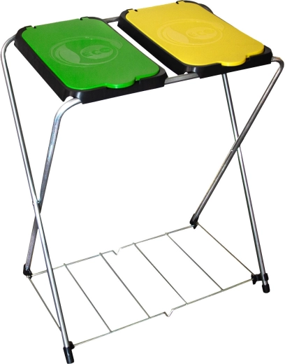 Stojan na triedený odpad ECO-GLOBE 2 s mriežkou 66 × 42 × 81 cm