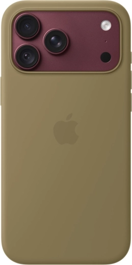Silikónový kryt s MagSafe pre iPhone 18 Pro Max – olivový