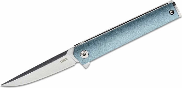 CRKT CEO Compact Blue vreckový nôž 6,6 cm, modrý, GRN