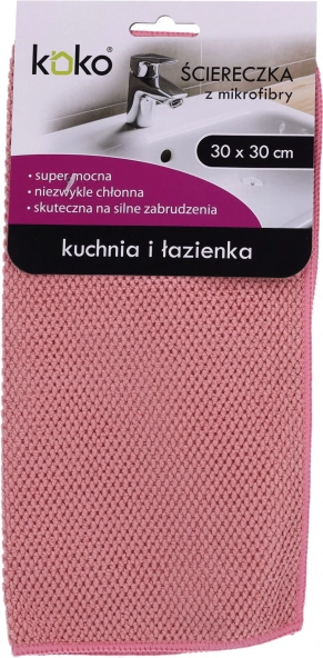 Mikrovláknová utierka do kuchyne a kúpeľne KOKO 30×30 cm