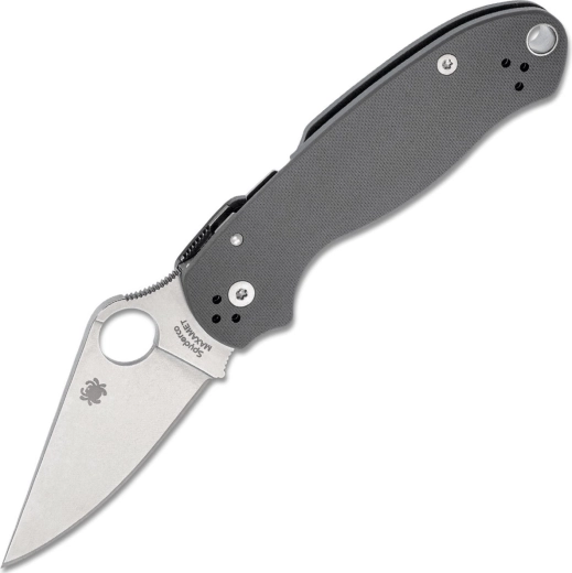 Spyderco Para 3 Maxamet sivý vreckový nôž 7,6 cm so stonewash úpravou a rukoväťou G10