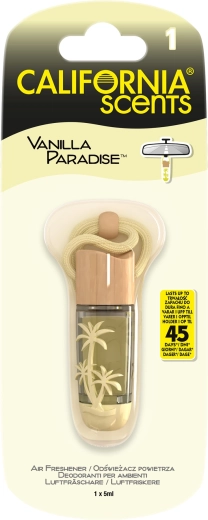 Závesný osviežovač vzduchu CALIFORNIA SCENTS Vanilla Paradise