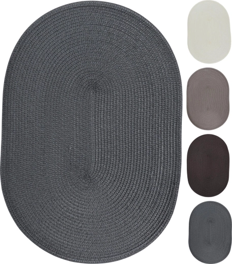 Oválne plastové prestieranie 44,5 × 29,5 cm – mix farieb