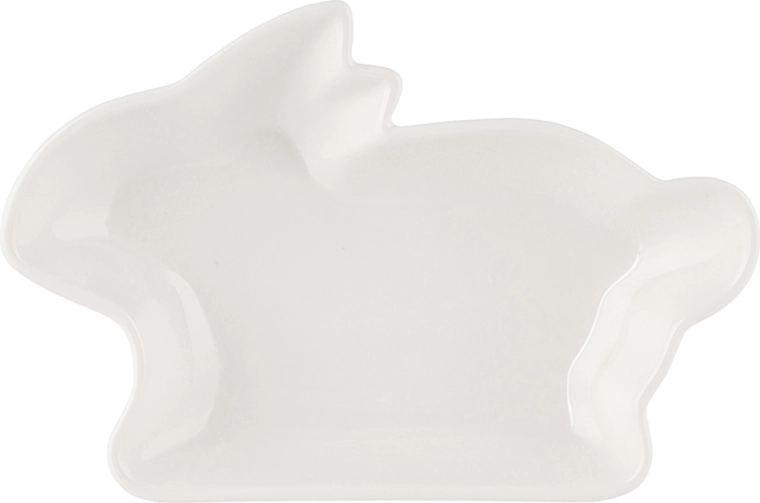 Porcelánová servírovacia miska zajačik krémová